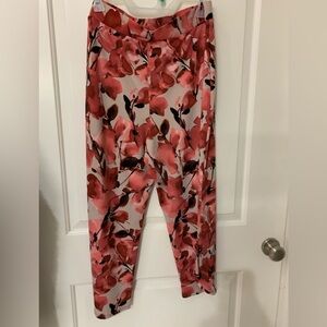 NWT Investments Women’s Lounge/sleep pants, floral pink print, Large.